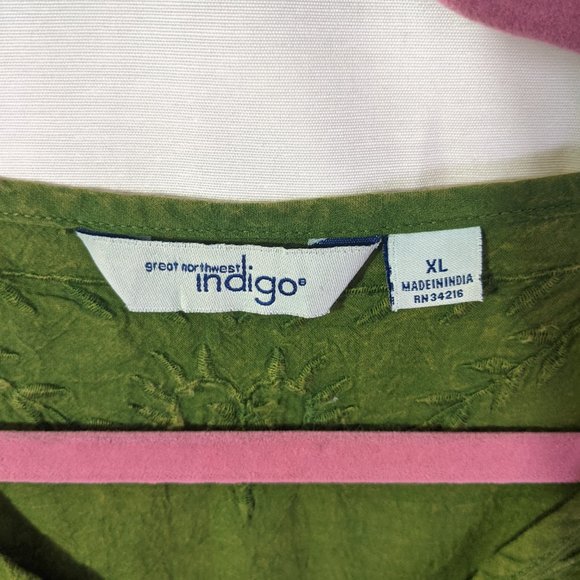 Green Blouse by Indigo - Picture 2 of 2